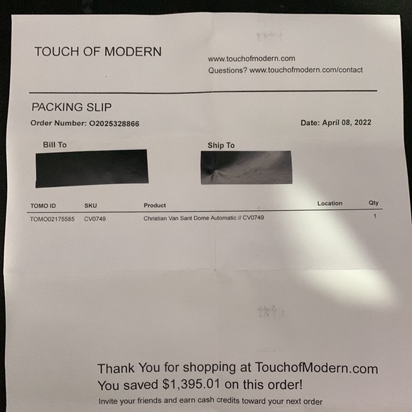 Christian Van Sant Dome Automatic // CV0749 - Picture 8 of 10